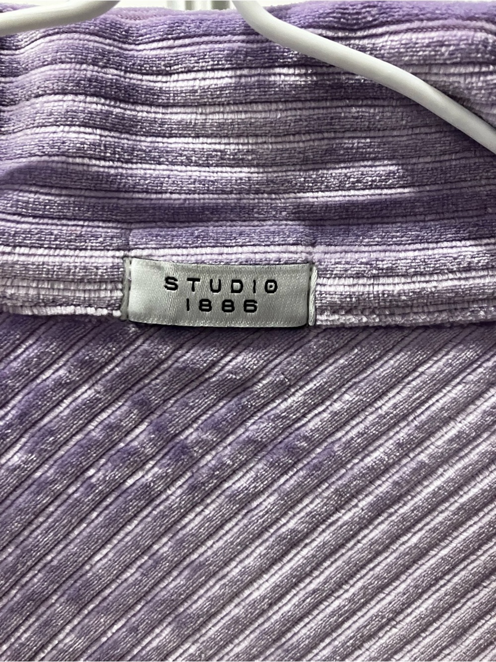 Studio 1886 soft Lavender corduroy jacket in size large - Picture 3 of 12